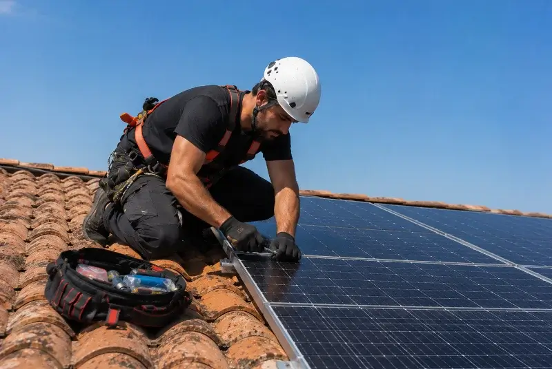 Maintenance et monitoring de panneaux solaires à Saint-Fulgent